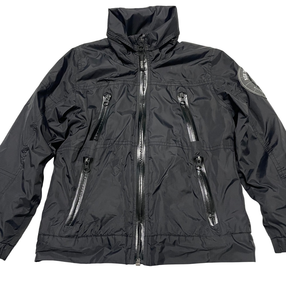 Hugo Boss Alex Thomson Boys Racing Extreme Sailing Jacket Windbreaker Hooded